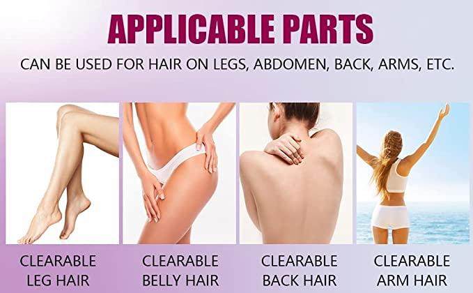 Crystal Hair Eraser Stone, Painless Magic Crystal Hair Remover for Women Men, Hair Removal Eraser Exfoliator Tool for Arms Legs Back Bikini Body Any Part (Multicolor)